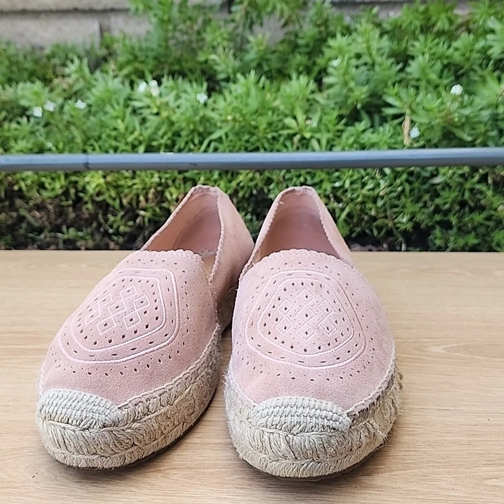 UGG Heidi Perforated Platform Suede  Espadrille Moccasin Size 11